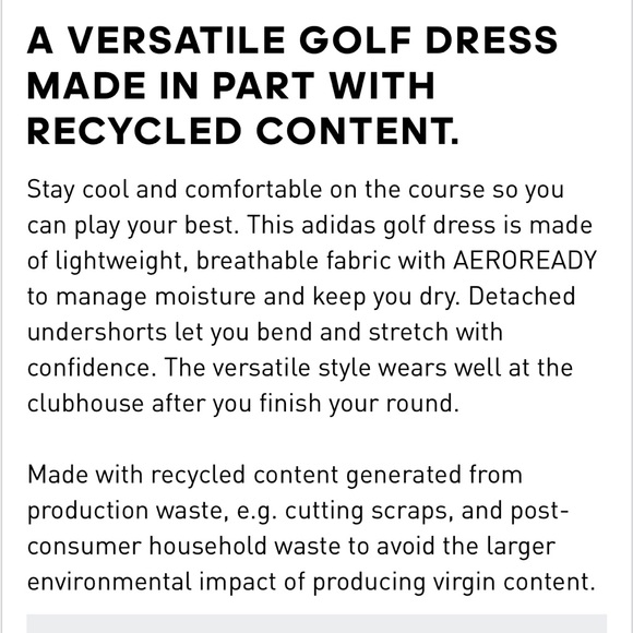 Adidas Go To Golf Dress in the color Legecy Burgundy size small  🎉Host Pick🎉 - Picture 7 of 14